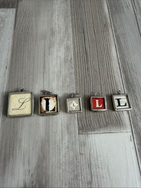 JEWEL KADE Square Pendant Charms - L Set